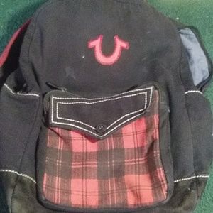 Authentic true religion backpack